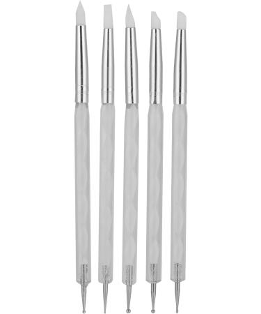 Nail Art Dotting Pen Multipurpose Manicure Dotting Pen Easy Clean Non Corrosive for Nail Salon for Nail Technician for Home(white) - Buy Online on GoSupps.com