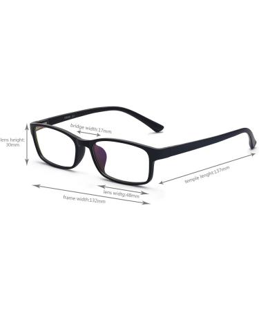 Buy ALWAYSUV Nearsighted Glasses - Black Rectangular TR90 Myopia Eyeglasses for Men & Women | -4.0 Distance Vision Solutions - Buy Online on GoSupps.com
