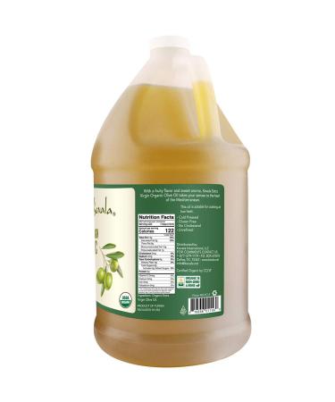 Kevala Organic Extra Virgin Olive Oil 1 Gallon - 128 Fl Oz | Cold Pressed, Unrefined, Non-GMO - Buy Online on GoSupps.com