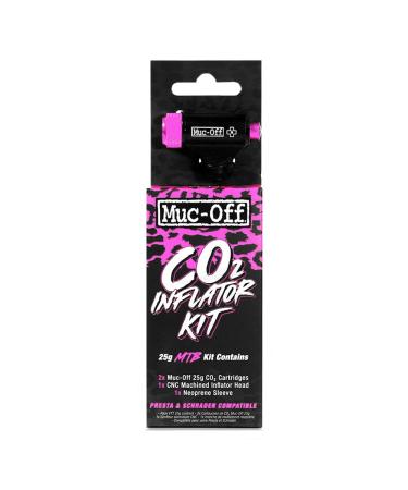 Muc-Off CO2 Inflator Kit, MTB - Presta and Shrader Compatible CO2 Bike Pump - Bike Tire Inflator with CO2 Cartridges for Mountain Bikes - Buy Online on GoSupps.com