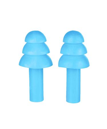 Reusable Silicone Ear Plugs Waterproof Comfortable Noise Reduction Earplugs Suitable for Swimming Learning Concerts and Airplanes