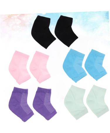 DOITOOL 5 Pairs Gel Socks Moisturizing Heel Soft Ventilate Heel Socks Foot Care Socks Anti Crack Heel Socks Moisturizing Socks Anti-Crack Socks Men and Women Breathable Facial Mask - Buy Online on GoSupps.com