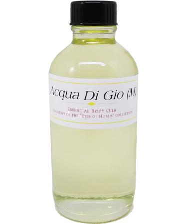 Acqua Di Gio - Type GA For Men Scented Body Oil Fragrance Regular Cap - Light Gold - 4 oz. - ID#23548 4 Fl Oz (Pack of 1)