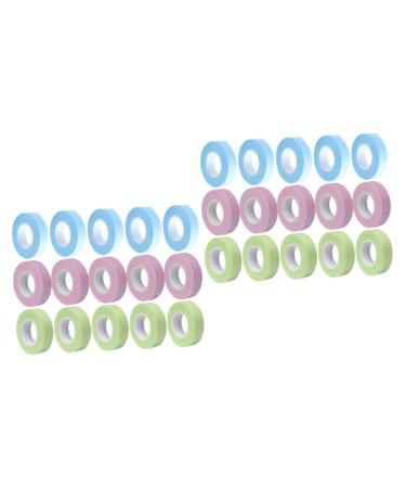 MAGICLULU 30 Rolls Lash Tape Make up Makeup Tape Eyelash Adhesive Tape Lash Tape Adhesive Fabric Tape Fabric Tape for Eyelash Eye Stickers Non-woven Fabric With Hole Extension Belt