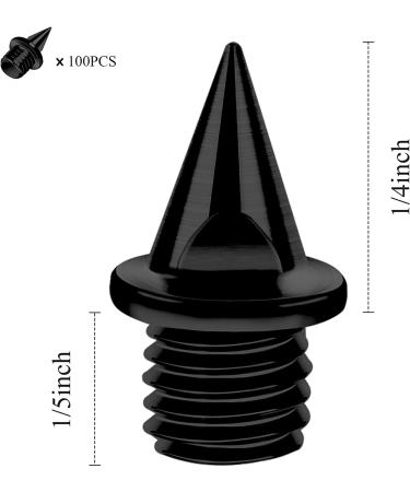 VOCOOL 1/4 Stainless Steel Track Spikes - 100 PCS with Spike Wrench - Black/Silver - Buy Online on GoSupps.com