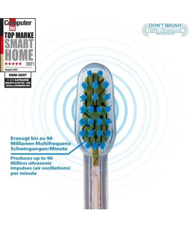 EMMI-DENT Electric Toothbrush Set | 100% Ultrasound Technology for Sensitive Teeth & Gums | Removes Harmful Plaque with Nano Bubble Toothpaste - Shop Internationally - Buy Online on GoSupps.com