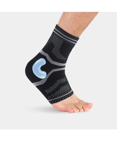 LIOOBO Ankle Support Brace - Anti-Slip Silicone Compression Sleeve for Sports & Foot Support - Buy Online on GoSupps.com