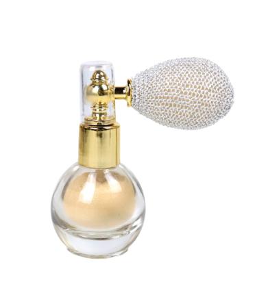 Powder Spray Glitter Brighten Shimmer Aroma Highlighter Makeup Pigment Powder For Face Body Hair -Ivory White gold spray powder