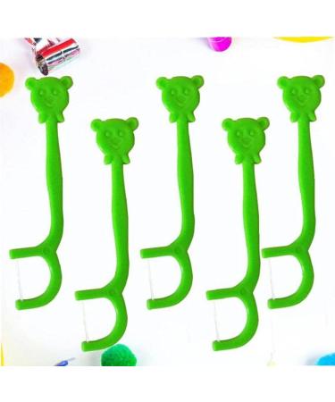 100Pcs Cute Cartoon Dental Floss Picks - Portable Handle Teeth Care Cleaners for Kids | Best Children's Oral Hygiene - Buy Online on GoSupps.com