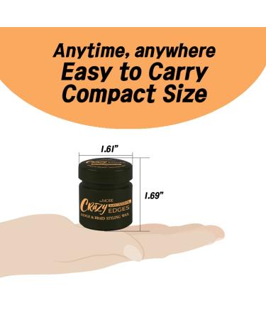 Crazy Edges Wax 2Days Max Hold Styling Wax with Black Castor Oil - 0.68 fl oz - Buy Online on GoSupps.com
