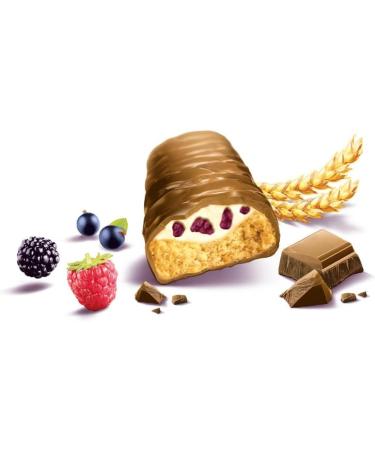 Balisto Yoberry Cereal and Milk Chocolate Biscuit Bar - Wild Fruit Flavor - Pack of 10 x 18.5 g - Buy Online on GoSupps.com