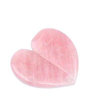 Heart Shape Quartz Guasha Stone Natural Cool Scraper Tools for Face Neck Back Body Pressure 1Pcs Heart Shape C