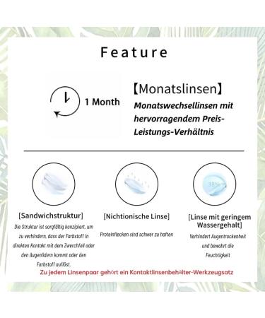 Buy Strong Blue Contact Lenses - Natural Light Gray Monthly Soft Lens (0.00) with Container | International Shipping - Buy Online on GoSupps.com