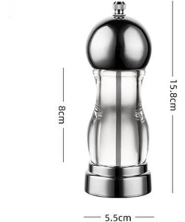 WALFREW Salt and Pepper Grinder Refillable Salt and Pepper Pepper Spice Jars for Black Pepper Sea Salt and Himalayan Salt Size: 15.7 x 5.5 cm. - Buy Online on GoSupps.com