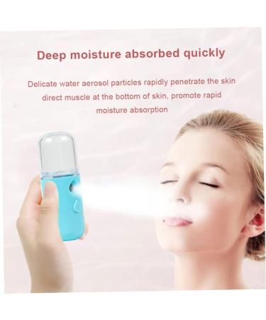 Facial Mist Sprayer USB Recharging Handheld Face for Skin Care Moisturizing Hydrating Blue 30ML mini facial humidifier - Buy Online on GoSupps.com