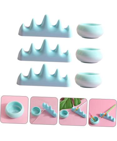 1 Set Nail Art Brush Cup Paint Brush Rest Nail Remover Bowl Manicure Bowl Nail Art Pen Holder Nail Soak off Bowl Sponge Holder Nail Art Cups Organizer Plastic Chinese Painting - Buy Online on GoSupps.com