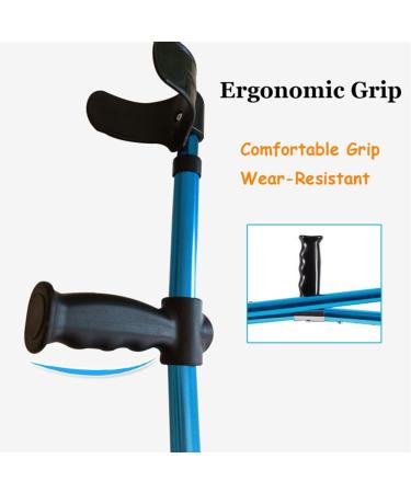Crutches for Adults Medical Forearm Crutch 10 Stops Adjustable Comfortable On Wrist Foldable Crutch Shock Absorbing Comfy Grip for Men Women and Teens Decorate Warm Life Bathing in Sunlight - Buy Online on GoSupps.com