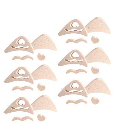 6 Pairs Toe Plug Women Too Big Shoe Filler Shoe Filler Insole Kitten Heels for Women Dressy Women High Heels Ladies High Heel Insole High Heel Pads Boot Sponge Tip Pad Beige