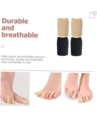 Silicone Gel Big Toe Caps - 2 Pairs Breathable Protective Guards 4x2.5cm - Buy Online on GoSupps.com