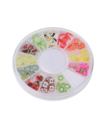 minkissy 12 polymer clay manicure tool Accessories DIY decoration for nail Manicure tools manicure boxed nails decoration fruit nail beauty accessories decorate drill disc nail