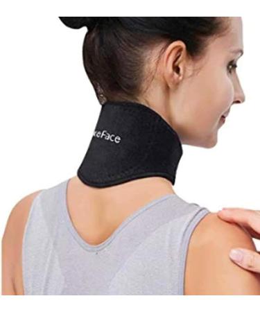 Heated Neckband Neck Wrap with Magnetic Therapy for Neck Pain Relief - Black - Buy Online on GoSupps.com