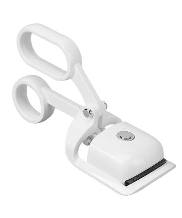 Qukaim Rechargeable Lash Curler Heated Eyelash Curler 3 Gears Temperature Adjustable Rechargeable Electric Lash Curler White