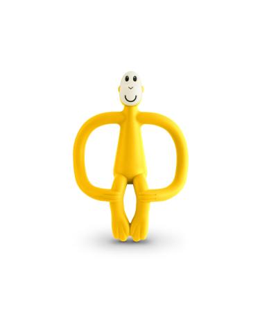 Matchstick Monkey Original Teether & Gel Applicator Silicone Easy To Grip BPA Free 3 Months Old+ 10.5 cm Yellow Monkey Yellow Monkey 3 Months Old+ 1 Original Monkey Teether