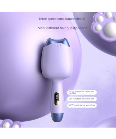 Automatic Electric Hair Curler 32MM - Egg Curling Iron Water Ripple Styling Tool Lazy Hair Curler - US Plug Purple - Buy Online on GoSupps.com