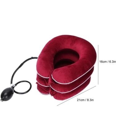 SSDDDLZEQ Luft-Blasbar Neck Support - Cervical Spine Decompression & Pain Relief - Red - Buy Online on GoSupps.com