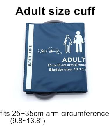 Universal NIBP Cuff forAdult 25-35 cm Single Tube Reusable PU Replacement Blood Pressure Cuff No Connector Adult Blue PU+Single l Tube - Buy Online on GoSupps.com