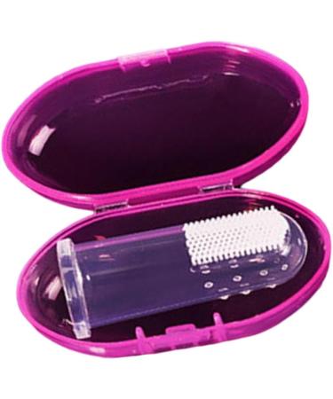 Buy Baby Finger Toothbrush - Silicone Gum Cleaning Massager | Transparent Care Tool with Blue Box - Buy Online on GoSupps.com