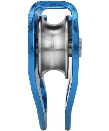 Alomejor 25KN Aluminum Alloy Climbing Pulley Block - Anti Skid Plates for Rescue - Durable Blue Pulley for Outdoor Adventures - Buy Online on GoSupps.com