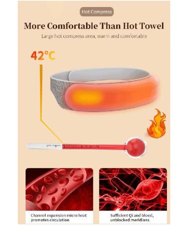 Louffy Electrical Head Massager - Vibration Hot Compress & Bluetooth Relaxation Therapy - Relieve Headaches & Stress - Easy to Use & Durable (Pink) - Buy Online on GoSupps.com