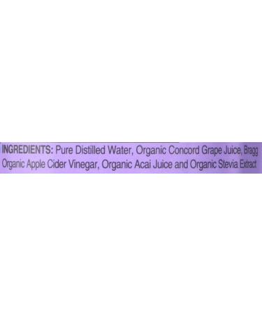 Bragg Apple Cider Grape & Acai 16oz - Pack of 12 | Organic ACV Drink - Buy Online on GoSupps.com