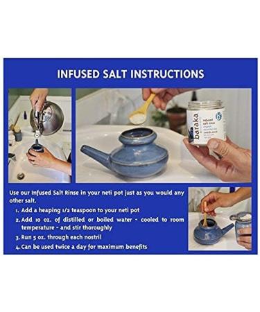 Baraka Infused Sea Salt - Essential Oil Neti Pot Salt for Sinus Rinse - 4 oz - Buy Online on GoSupps.com