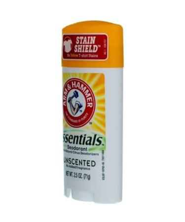 Arm & Hammer Essentials Natural Deodorant Unscented 2.5 Ounce (Pack of 4) - Buy Online on GoSupps.com