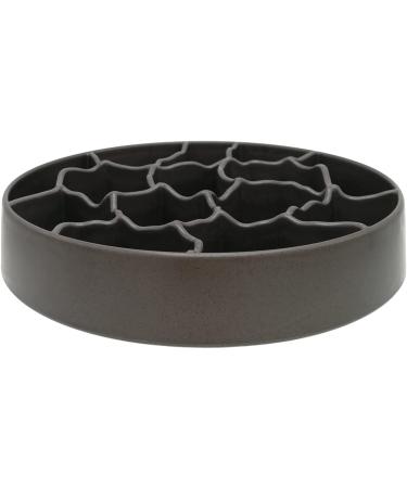 8 Inch Slow Feeder Bowl for Dogs & Cats - Anti-Gulping Healthy Eating Design - Coffee Color - Ideal for Small to Medium Pets - Buy Online on GoSupps.com