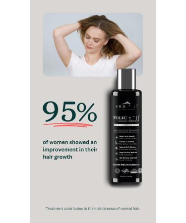 Hair Growth Shampoo & Conditioner by GRD Hair UK Biotin Argan Oil Allantoin Rosemary Niacinamide Lupin. Male & Female Hair Loss Products. Folic + : Moisture +. - Buy Online on GoSupps.com