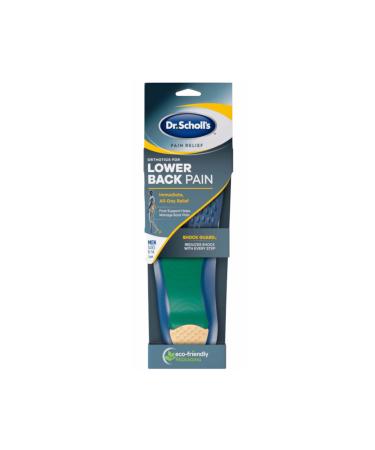 Dr. Scholl's Pain Relief Orthotics for Lower Back Pain for Men  1 Pair  Size 8-14