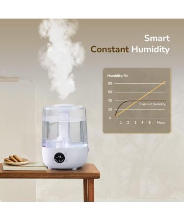 ALACRIS Smart Humidifier 4L - Constant Humidity, LED Display, Ultra-quiet Operation - Perfect for Bedroom, Baby Room - Up to 30H - 30 (Upgraded) - Buy Online on GoSupps.com