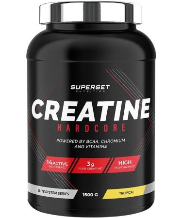 Superset Nutrition | Advanced Mass Gain Program - Mass Advanced 2.5kg Choco Nut - Creatine Hardcore 1.5kg Tropical | Gain muscle mass and volume in just 4 weeks - Buy Online on GoSupps.com
