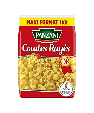 Epicerie sal e Panzani Striped Elbow Pasta 1 kg Pack of 4