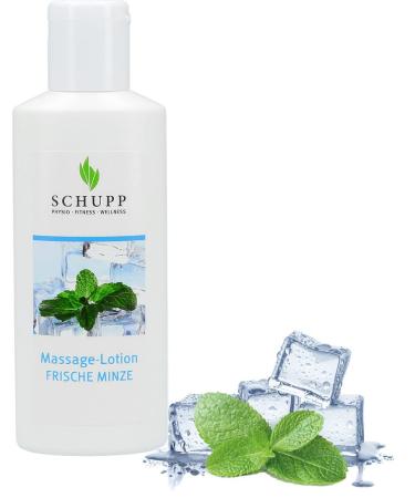 Schupp - Massage Lotion Fresh Mint - 200ml - Massage cream for good gliding properties - gently cooling and invigorating - Made in Germany - Buy Online on GoSupps.com