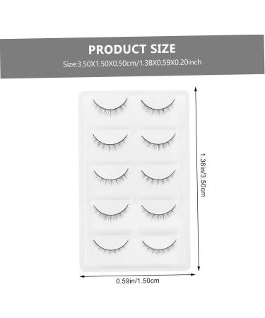 minkissy 10pairs Fake Eyelashes Lash Accessories Magnetic False Eyelashes Natural False Lashes Natural False Eyelashes False Eyelashes Magnetic Fashion 5d High-grade Fiber Decorate - Buy Online on GoSupps.com