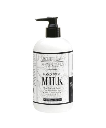 Archipelago Botanicals Milk Hand Wash | Gentle  Daily Hand Soap | Cleanse and Hydrate (17 fl oz) Milk 17 Fl Oz