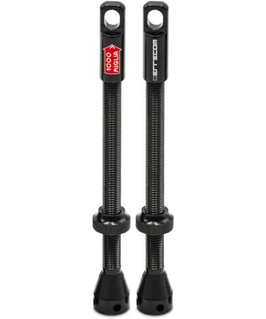 1000 Miglia Tubeless Bicycle Valves - 80mm Presta Compatible - 2 Pack with Valve Insert Removal Tools - Buy Online on GoSupps.com