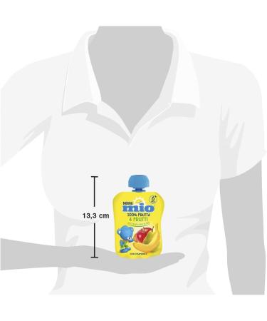  Italian Gourmet E.R. Nestl Mio Snacks 100% Fruity 4 Fruit Squeezes 90 ml Bag + Gourmet Italian Polpa 400 g Pack of 8 - Buy Online on GoSupps.com