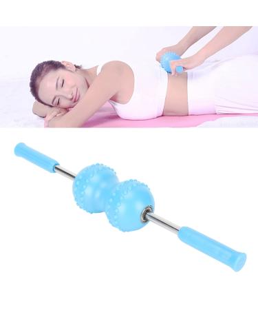 Double ball-depth tissue massage reduces pain fascia roll fascia muscle roll for neck legs back body roller depth tissue massage tab tools