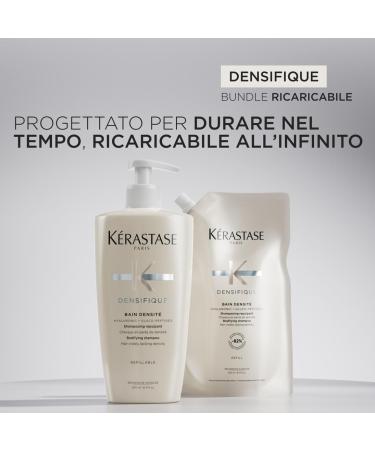 K RASTASE Densifique - Bain Densit - Plumping Shampoo - Long-Lasting Volume and Densifying Effect - Hyaluronic Acid and Gluco-Peptides - Thinning Hair Losing Density - Buy Online on GoSupps.com