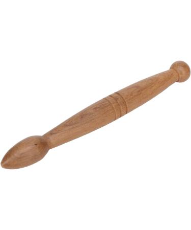 Ergonomic Wooden Acupunkt Massage Stick - 2 Ends Foot & Hand Roller for Home Travel & Office Muscle Relief - Buy Online on GoSupps.com
